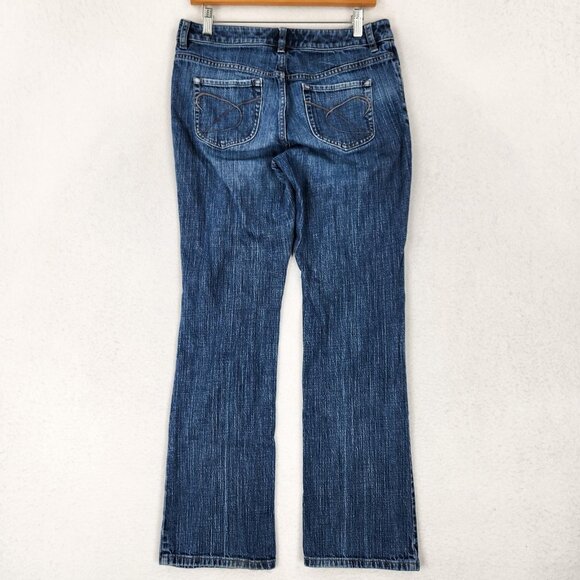 Chicos Jeans Womens .5 Blue 6 Bootcut Platinum Ultimate Fit Stretch Denim Casual - Picture 7 of 11